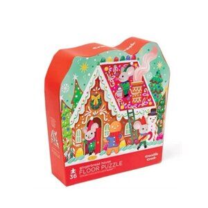 36 Piece Christmas Holiday Puzzle Gingerbread House Crocodile Creek New Sealed